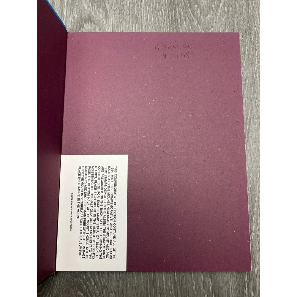 USPS 1994 Commemorative Stamp Collection Hardcover Album Book 8994 Vintage